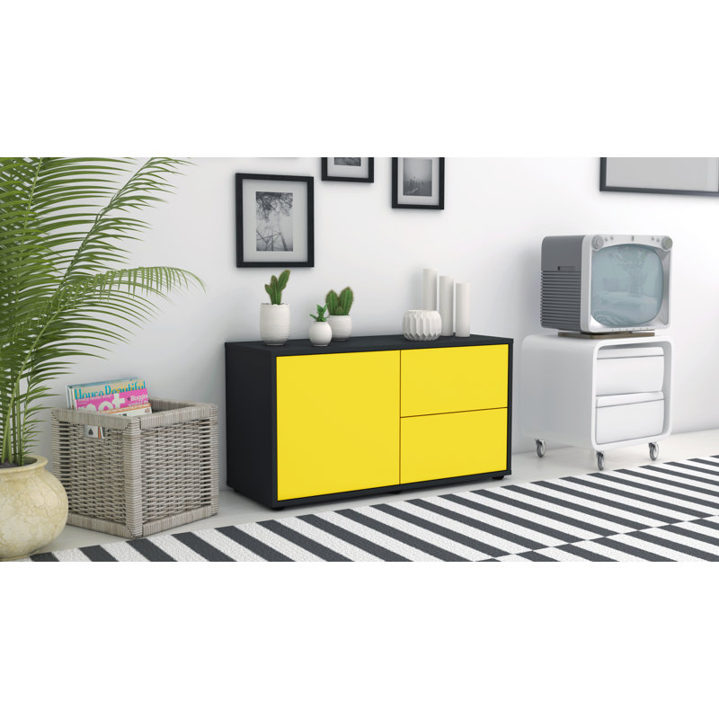 Holtorf 92cm Sideboard, Yellow / Matte Anthracite