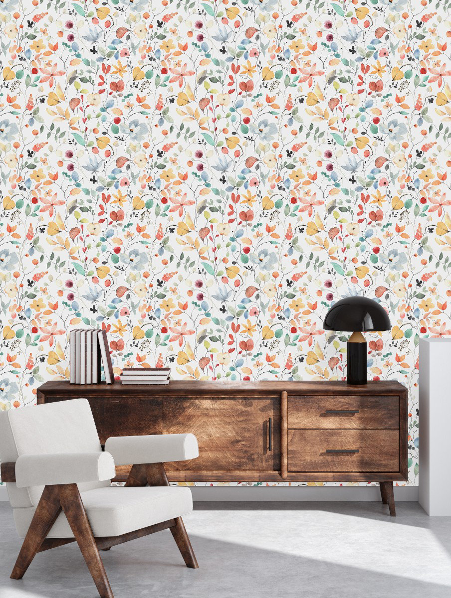 Red Barrel Studio® Autumn Leaves 10.4' L x 25" W Peel and Stick ...