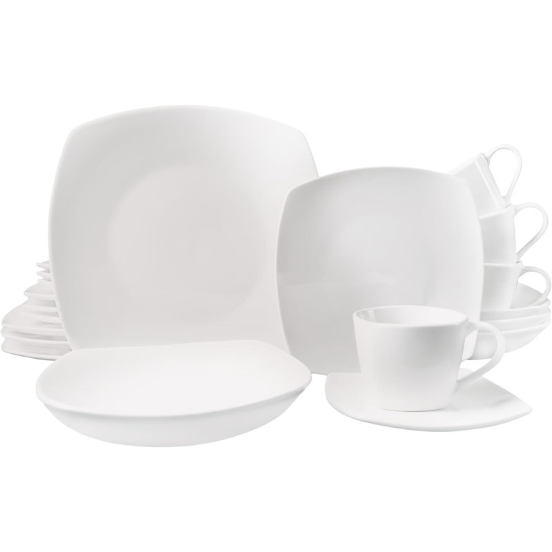 Piece Porcelain China Dinnerware Set - Service for 4