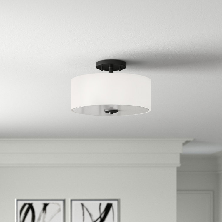 Onion Creek Fabric Semi Flush Mount
