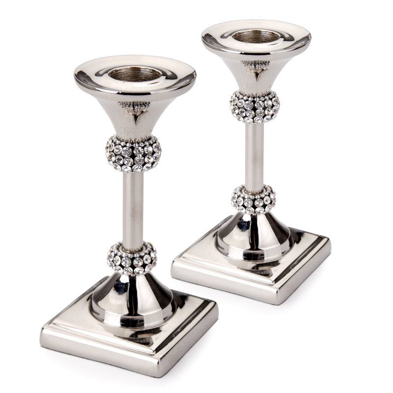 5.5'' H Metal Tabletop Candlestick, 1