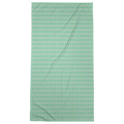 Serviette de bain à losanges