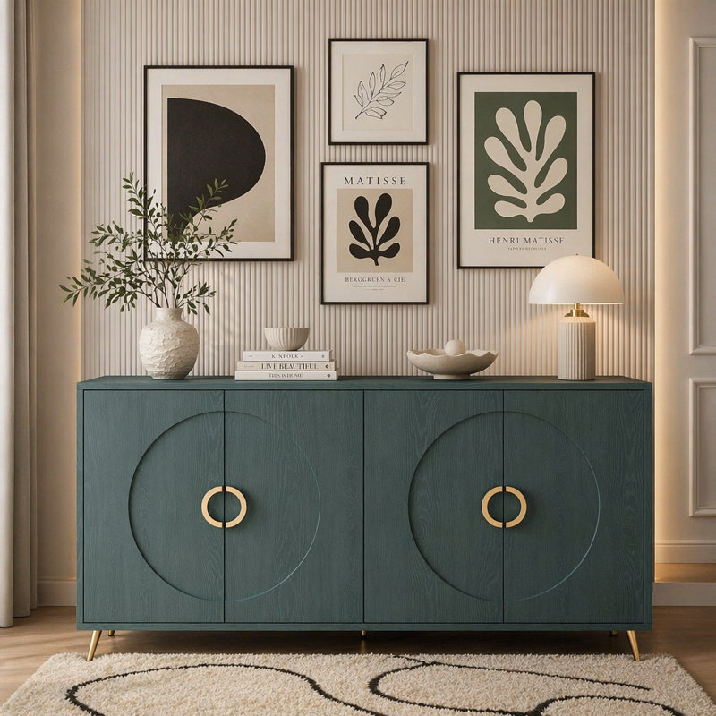 Buffet 4 portes, Dark Green