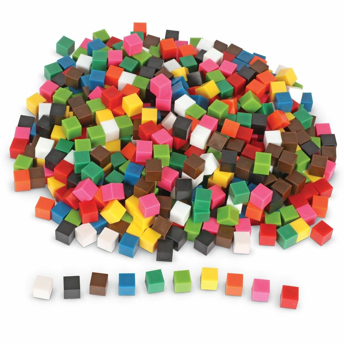 Unifix Cubes, Ten Assorted Colors, Set of 500