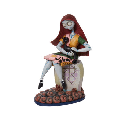 Disney Traditions Jim Shore Sally Cat on Gravestone Figurine 8in H