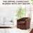 30" Tufted Top Grain Leather Swivel Barrel Chair-1205284498