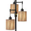 Lampe sur pied en rotin 65 po Silhouette