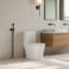 Robinet de bidet rond avec douchette, contrôle de la température chaude et froide, corps en laiton-116649941