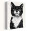 Art mural contemporain chat curieux-129144918