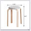 Set of 4 Stackable Bentwood Stools, Durable and Stylish Round Backless Chairs for Dining Room, Kitchen, and Classroom-1088617964
