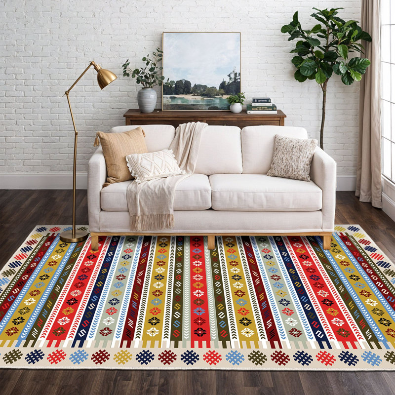 Luxurious Hall Carpet, 100% Velvet Fabric, 31.5 x 59.1 Inches | Non-Slip Cotton Sole, Pile Height: 0.4 Inches | Antibacterial & Machine Washable, 3D Digital Printing | Elegant Design for Living Room & Entryway