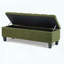 Banc de rangement avec repose-pieds capitonné et charnières à fermeture en douceur, capacité de 300 lb