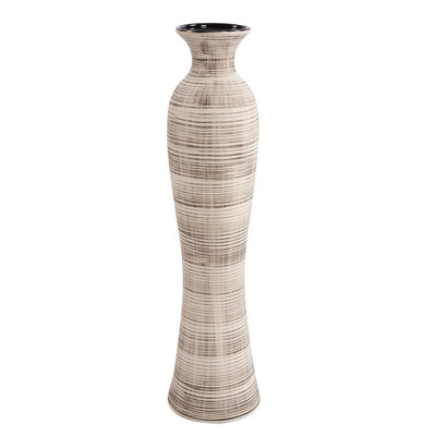 Bivens 31" H Ceramic Cylinder Floor Vase