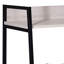 5 étagères de style industriel avec couleur noire et naturelle, style minimaliste et finition pour la décoration de livres