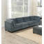 Ensemble de canapé modulaire en chenille gris de 8 pièces pour salon