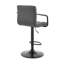 Chaise de bar pivotante en similicuir et fer 45 po