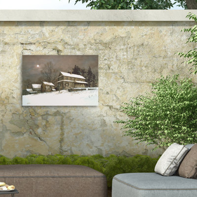 Ray Hendershot NEIGE DANS une toile d'extérieur