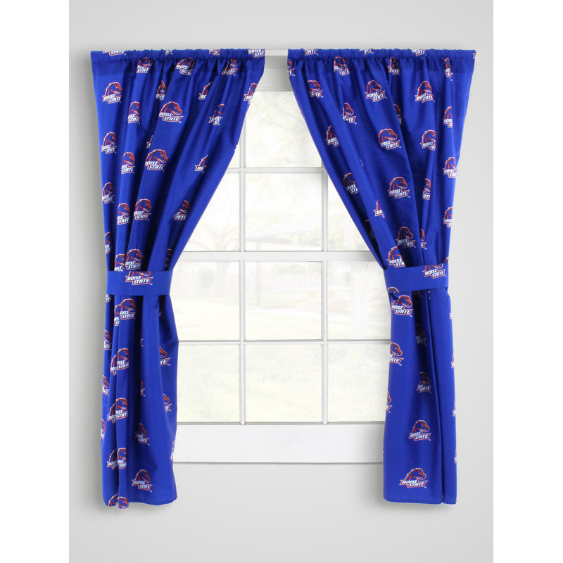 NCAA Cotton Semi Sheer Curtain Pair
