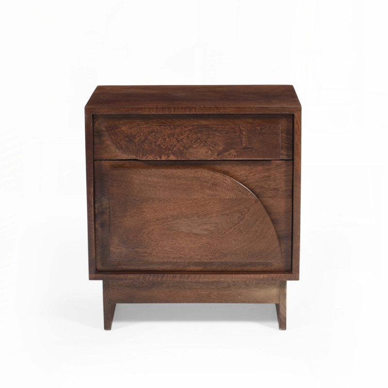 Storage Wood Nightstand