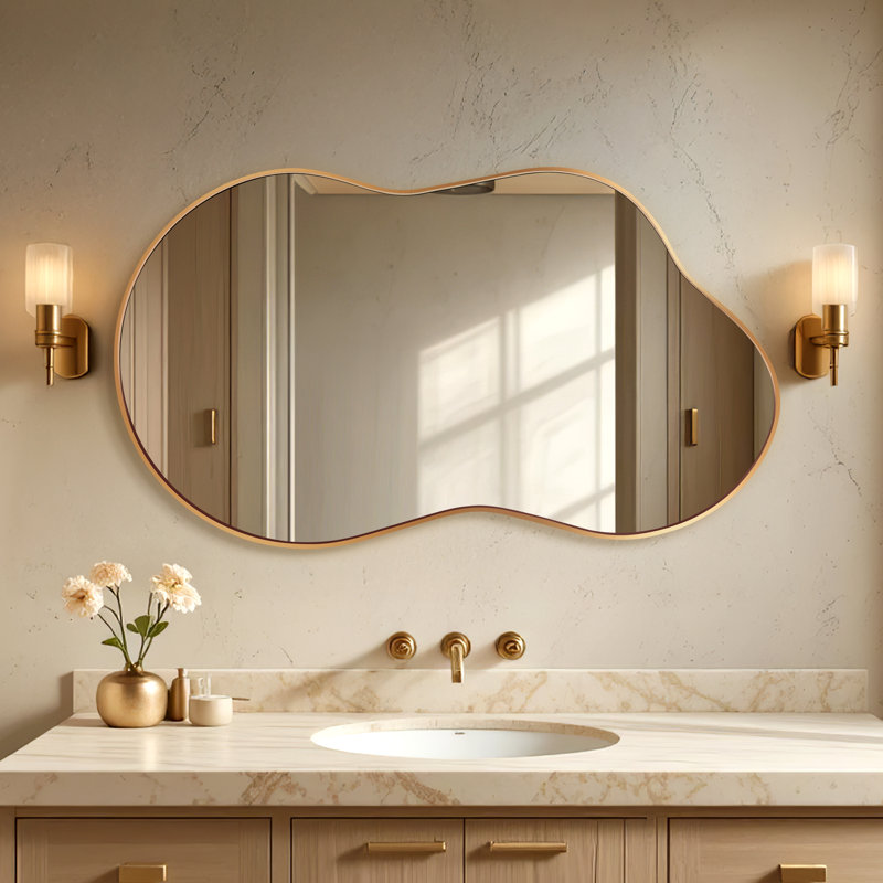 Miroir d'appoint 26 po x 46 po, Or, 26 po x 46 po