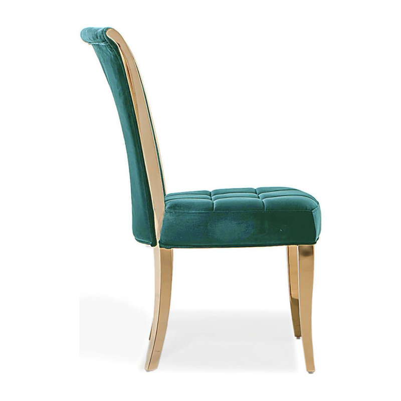 Fauteuil d'appoint en velours, Vert foncé