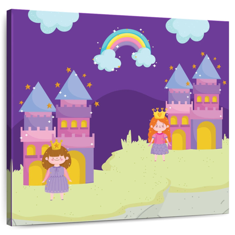 Ashelle, conte de fées, châteaux de princesse, H 30 po x l 30 po