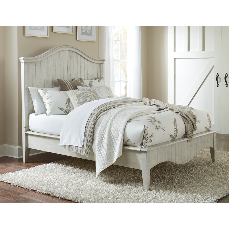 Ramey Solid Wood Standard Storage Bed, California King, White Wash