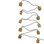 Kurt Adler 10-Light Wooden Lantern Light Set, 9'