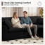 Ensemble de salon modulaire en forme de L avec repose-pieds Comfy Boneless-497760443