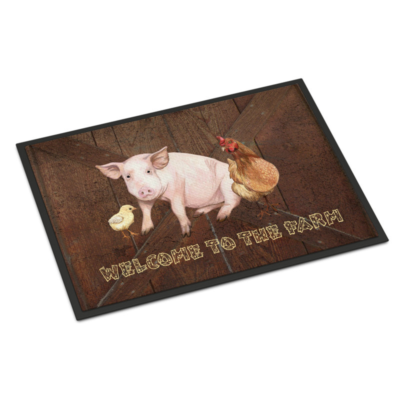 Gastonville Non-Slip Indoor Doormat, Rectangle 1'6" x 2'3"
