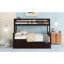 Lit superposé simple / double avec lit gigogne simple, lit superposé séparable avec tiroirs pour la chambre à coucher - Espresso-643436755