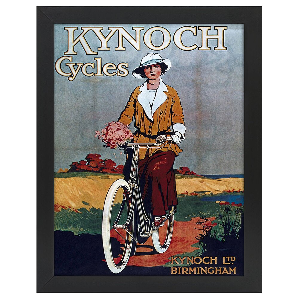 Leinwandbild Vintage Advertising Poster Kynoch Cycles