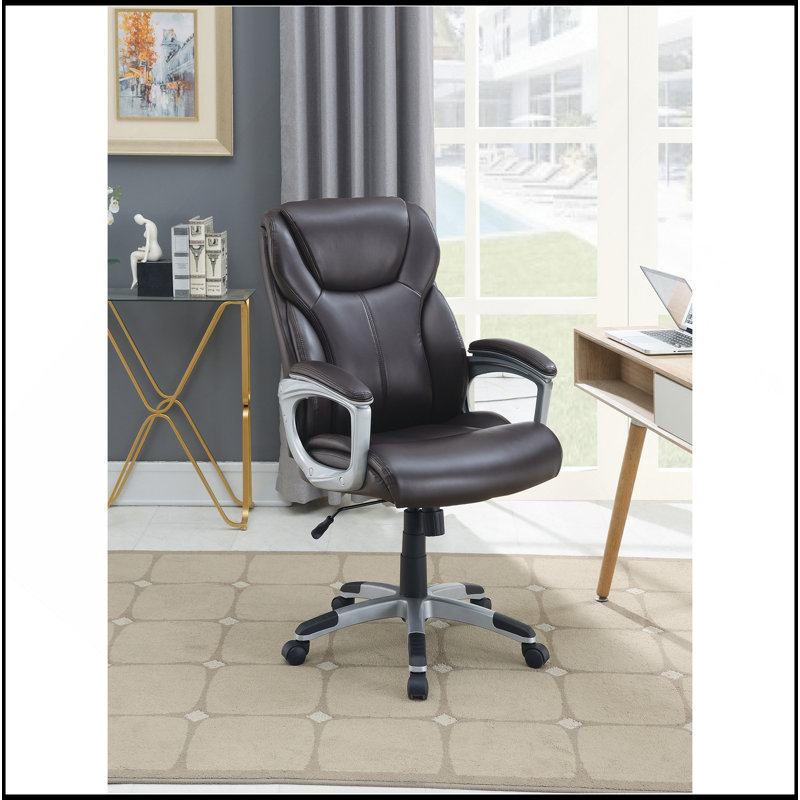 Chaise de bureau ergonomique Mid-Century à hauteur réglable, pivotante et roulante, tissu respirant pour le confort de la maison et du bureau