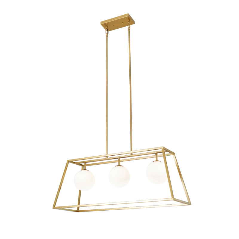 Luminaire suspendu pour îlot de cuisine 3 lumières