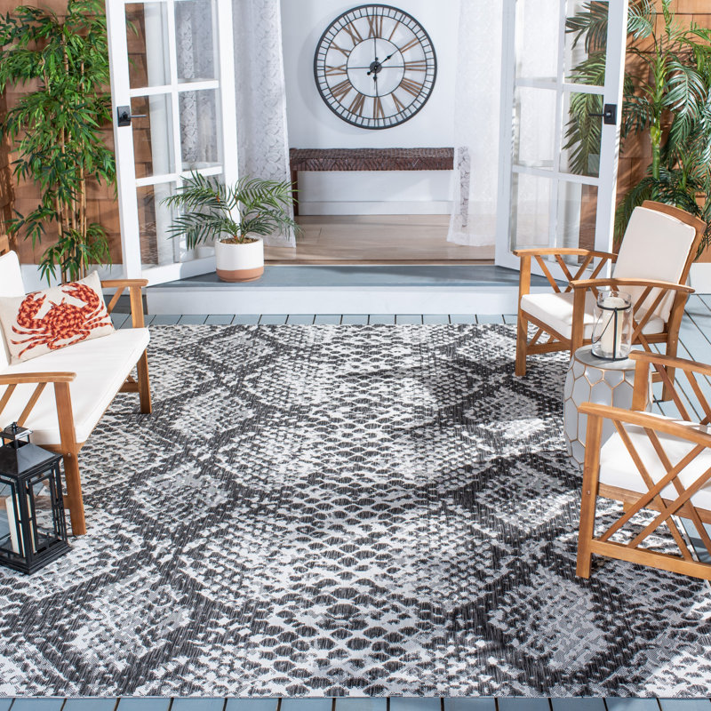 Tapis d'intérieur / extérieur à imprimé animal Aure Performance, Rectangle 4 pi x 5 pi 7 po