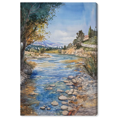 «Glistening Grove», art de paysage rétro par Wildon Home®