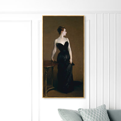 Reproduction d’art sur toile, "Madame X slip Dress"