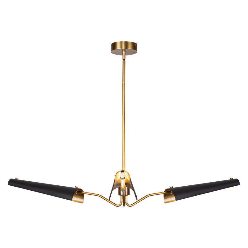 Osorio 3 - Light LED Chandelier, Matte Black