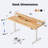 Electric Standing Desk With Drawers,Home Office Height Adjustable  Desk with Large Monitor Shelf-2022676709-2022635908