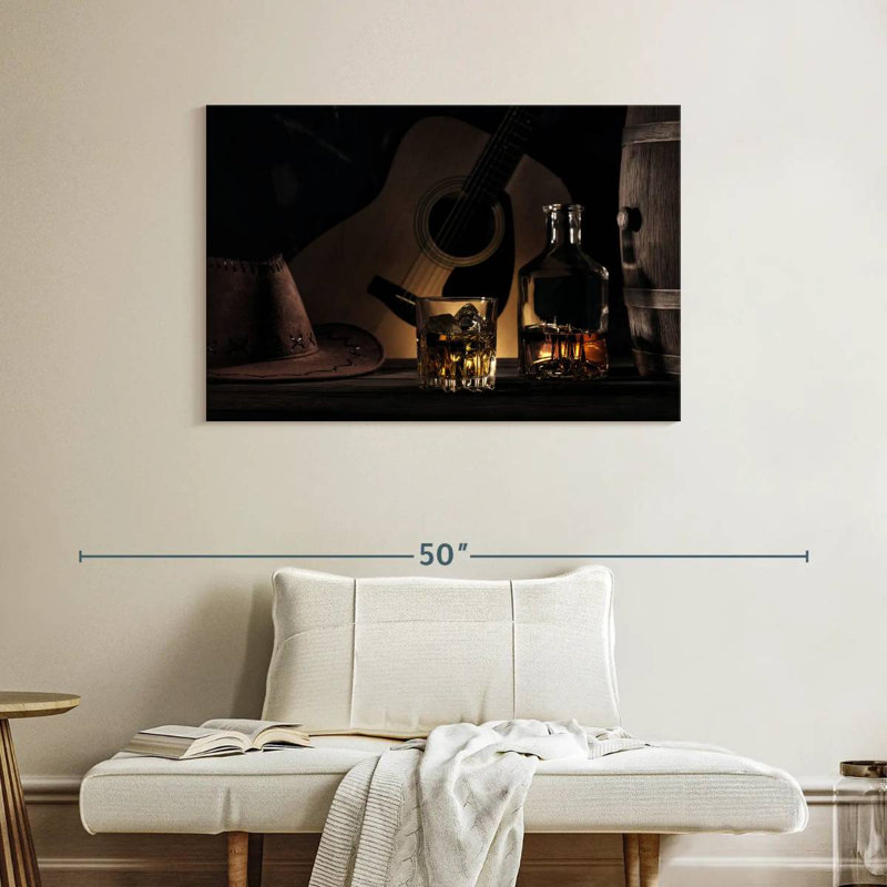 Yarlin Cowboy Whiskey, 26" H x 39" W