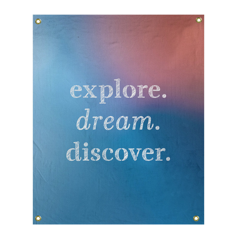 Tapisserie de polypropylène discover de rêve en polyester, H 59 pi x l 50 po, Bleu / Rose