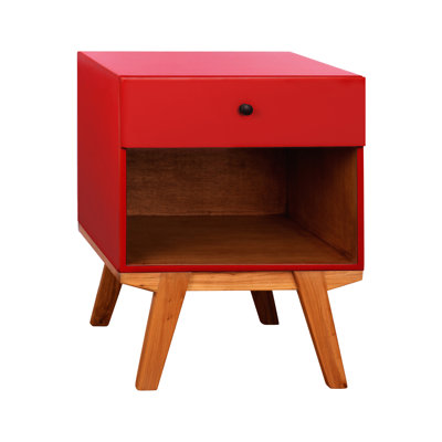 50.8cm W Solid Wood Bedside Table