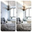 7-Head Black Vintage Branch Leaf Flower Crystal Chandelier