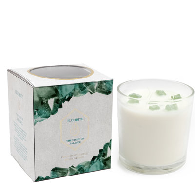Geko Unscented Jar Candle with Glass Holder