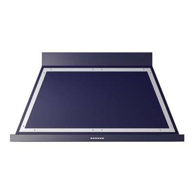 ILVE Nostalgie II Series 48 in. Wall Mount Range Hood with 850 CFM Airflow (Midnight Blue)