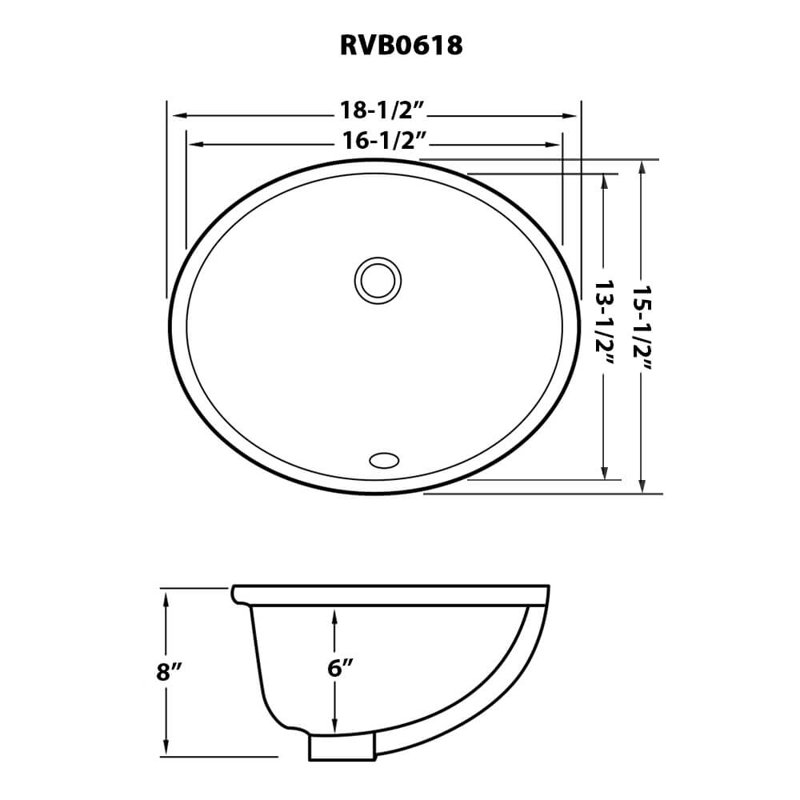 Ruvati 16 x 13 inch Undermount Bathroom Sink Oval Porcelain Ceramic with Overflow, Emerald Green