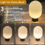 Lampe de table rechargeable moderne sans cordon en verre Opal Modern