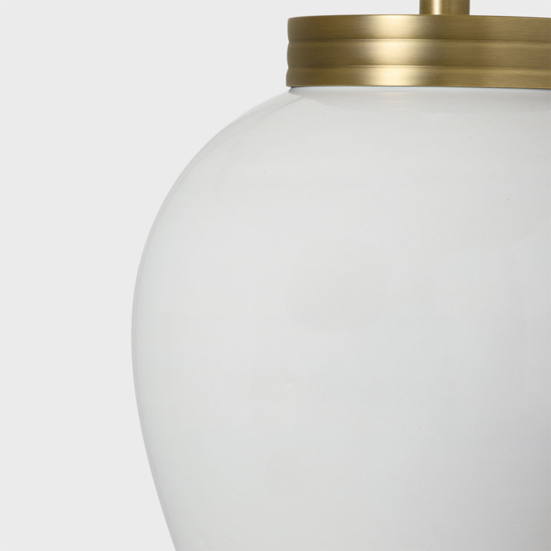 Lauren Ralph Lauren Lilian 1 Light Bedroom Home Office Living Room Lamp With White Linen Shade, White