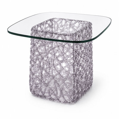 Table basse moderne en verre trempé Dieu