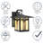 Nathalie 11.75" H Stained Glass and Metal Outdoor Wall Lantern 